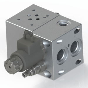 NG6 D03 4401–03–02–0–05 Bar Manifold Modular Sectional with SAE J1926-1 ORB Oring Boss port, ISO 11926-1, T-10A Releif T-13A Unload Module