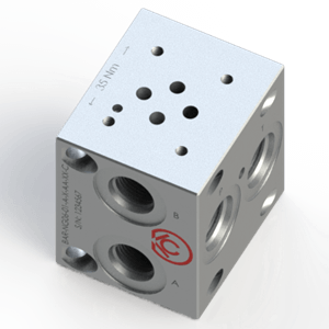 NG6 D03 4401–03–02–0–05 Bar Manifold Modular Sectional with SAE J1926-1 ORB Oring Boss port, ISO 11926-1