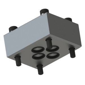 Used to Block Off, Cap, Blank off a NG6 D03 Modular BAR Manifold Interface