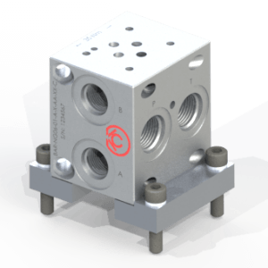 Used to mount Standard Series NG6 D03 modular BAR manifold parallel to the mounting surface