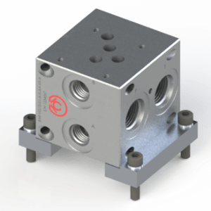 Used to mount Standard Series NG10 D05 modular BAR manifold parallel to the mounting surface