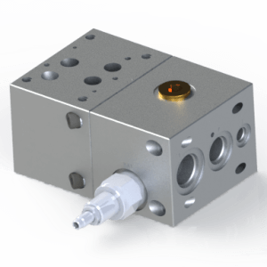 NG16 D07 4401–07–07–0–05 Bar Manifold Modular Sectional with SAE J1926-1 ORB Oring Boss port, ISO 11926-1, C10-2 Releif Module