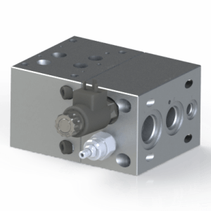 NG16 D07 4401–07–07–0–05 Bar Manifold Modular Sectional with SAE J1926-1 ORB Oring Boss port, ISO 11926-1, T-10A Releif T-5A Unload Module