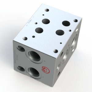 NG16 D07 4401–07–07–0–05 Bar Manifold Modular Sectional with SAE J1926-1 ORB Oring Boss port, ISO 11926-1