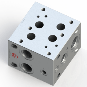 NG25 D08 4401–08–08–0–05 Bar Manifold Modular Sectional with SAE J1926-1 ORB Oring Boss port, ISO 11926-1