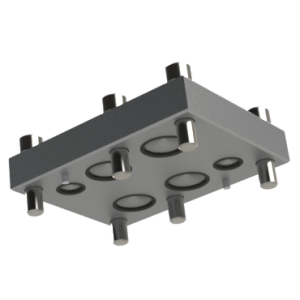 Used to Block Off, Cap, Blank off a NG25 D08 Modular BAR Manifold Interface